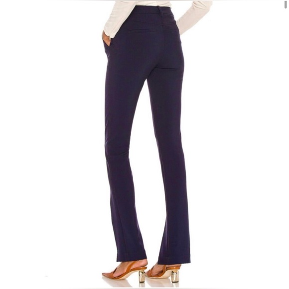 A.L.C. Carson Tailored Pant Womens Size 2 Navy Blue Dress Pants Stretch - Picture 2 of 9